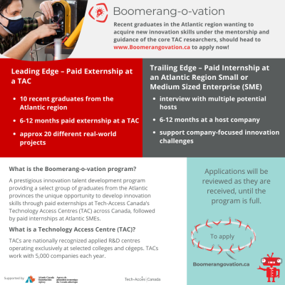 Boomerang-o-vation program for recent graduates - THE EMPLOYMENT JOURNEY